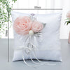 New Arrival Creative and Unique Portable Simulation Flower Decoration Wedding Ring Pillow, JZH-5944