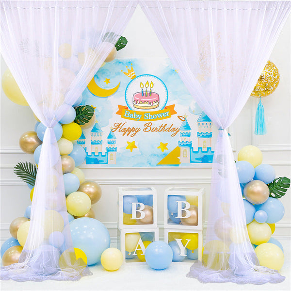 Simple Sheer Wedding Party Home Decoration Background Curtain,HCP14