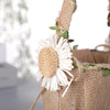 Retro Cotton Linen Flower Basket Flower Basket Rattan Daisy Decoration, HL-5722