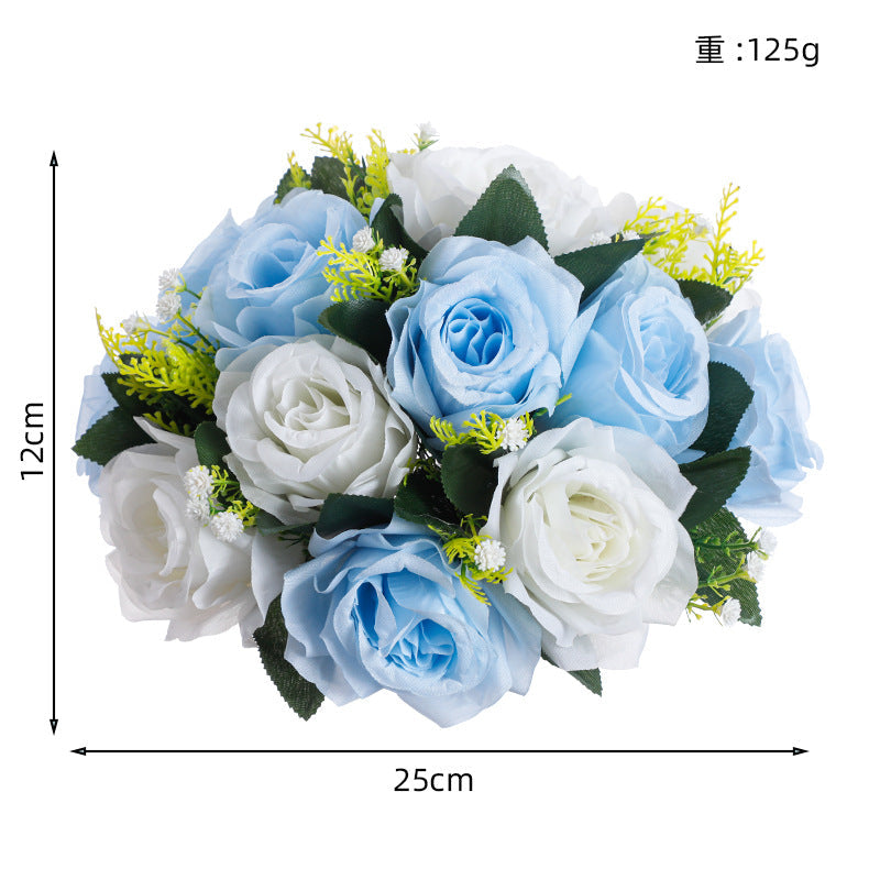 Simulation Flower Wedding Decoration Silk Flower Home Decoration Fake Flower Rose Festival Window Flower, CF18081