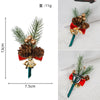 New Creative Style Christmas Wedding Boutonniere Red Flower Christmas Decoration Men Boutonniere, CG6735