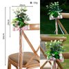 New Simulation Decorative Chair Back Flower Forest Eucalyptus Green Plant Outdoor Backrest Decorative Flower, CF17083